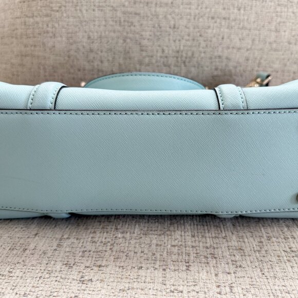 Kate Spade Light Blue Newbury Lane Small Loden Leather Bag - Picture 4 of 7